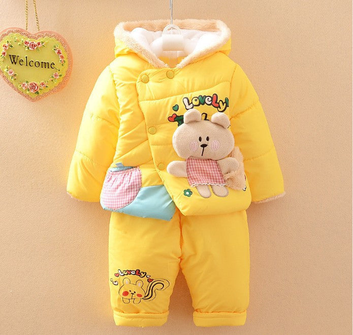 Winter Coat Children Bear Hooded