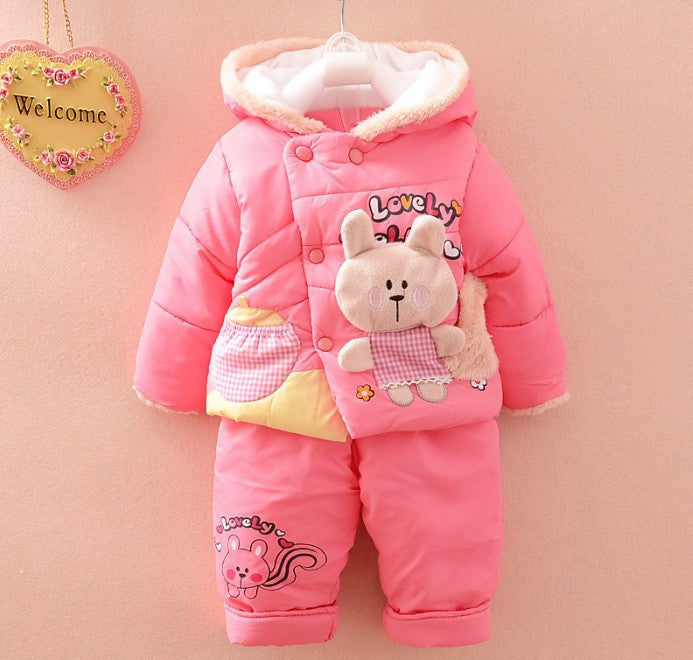 Winter Coat Children Bear Hooded